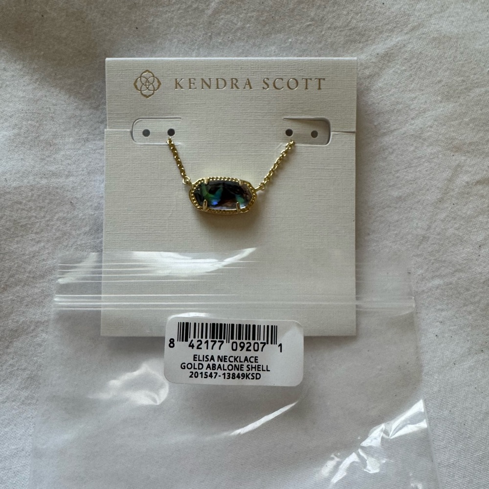 Kendra Scott Elisa Necklace in gold/abalone